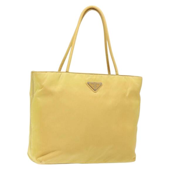 PRADA Tote Bag Nylon Yellow - Picture 1 of 12